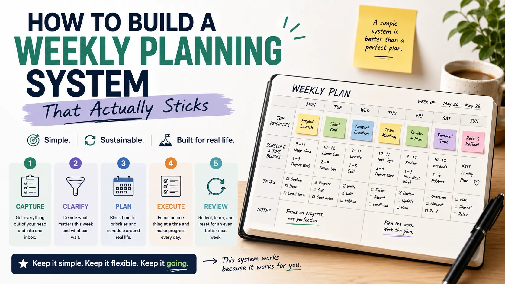 How to Build a Weekly Planning System That Actually Sticks