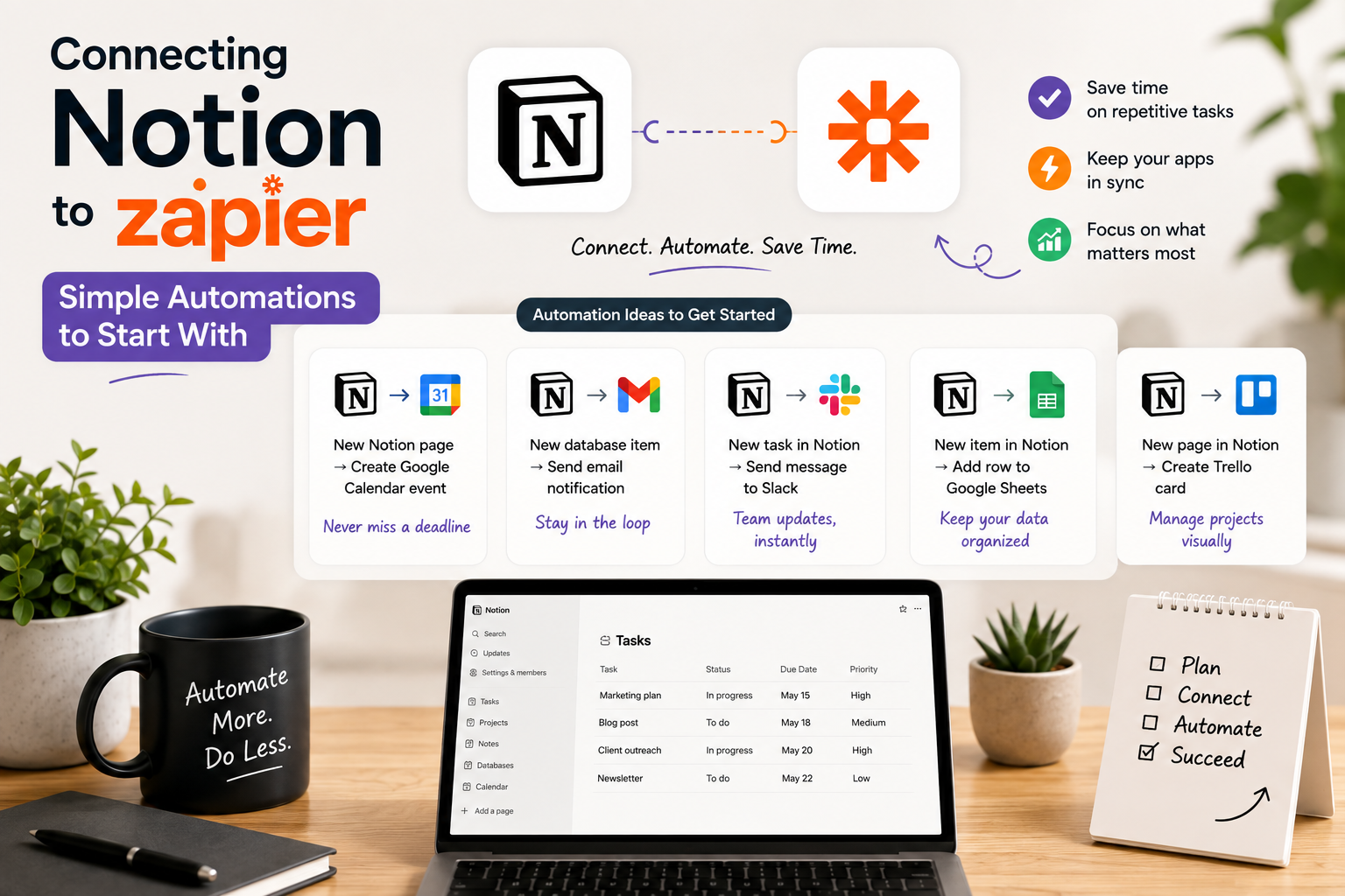 Connecting Notion to Zapier: Simple Automations to Start With
