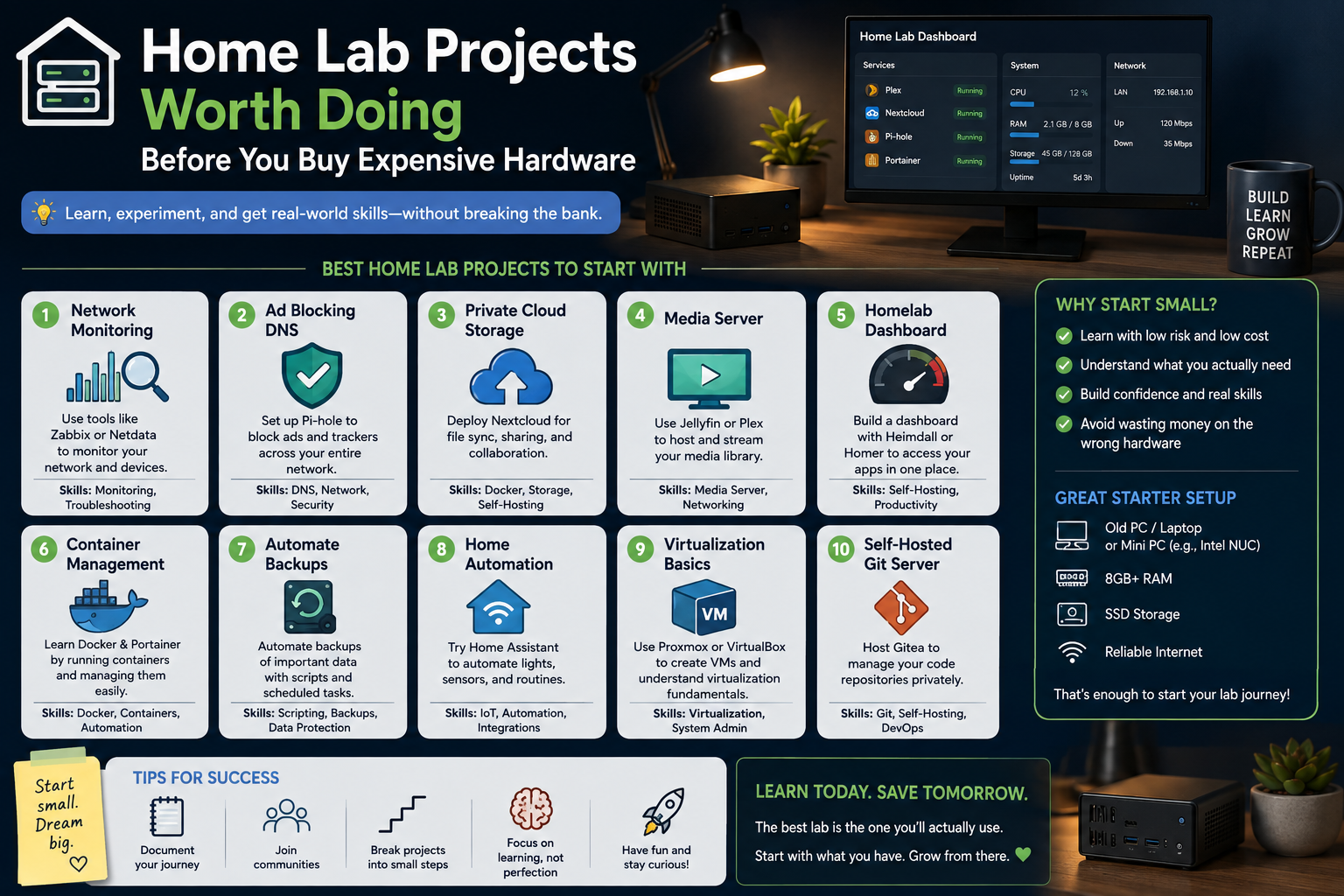 Home Lab Projects Worth Doing Before You Buy Expensive Hardware